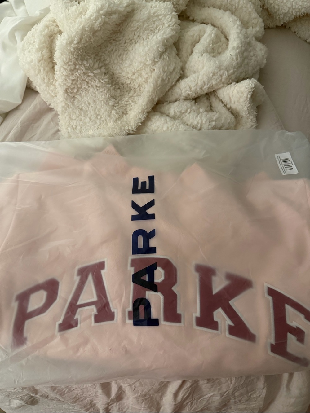 NEW PARKE Pink Fleece Mockneck Sweatshirt - Picture 9 of 9